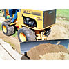 Bourgein T34 Trencher and backfill blade on one Maxi-Sneaker.